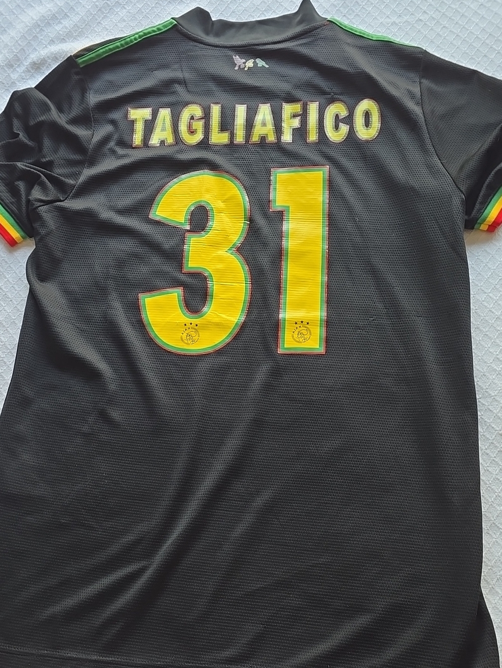 adidas Ajax Amsterdam 2021/22 Bob Marley Third Jersey Tagliafico 31 XL - Picture 6 of 16